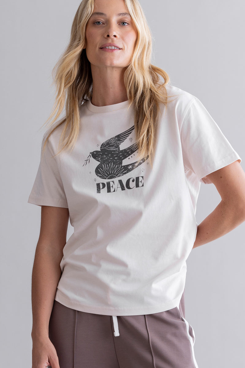 hey-honey-classic-t-shirt-peace-dove-shirt-baumwolle image 3