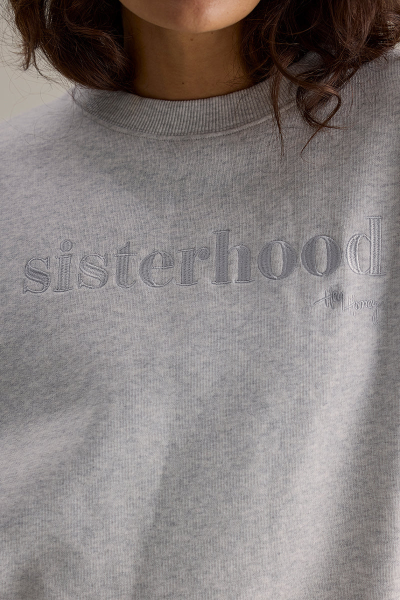 hey-honey-classic-sisterhood-sweater-light-melange-baumwolle image 2