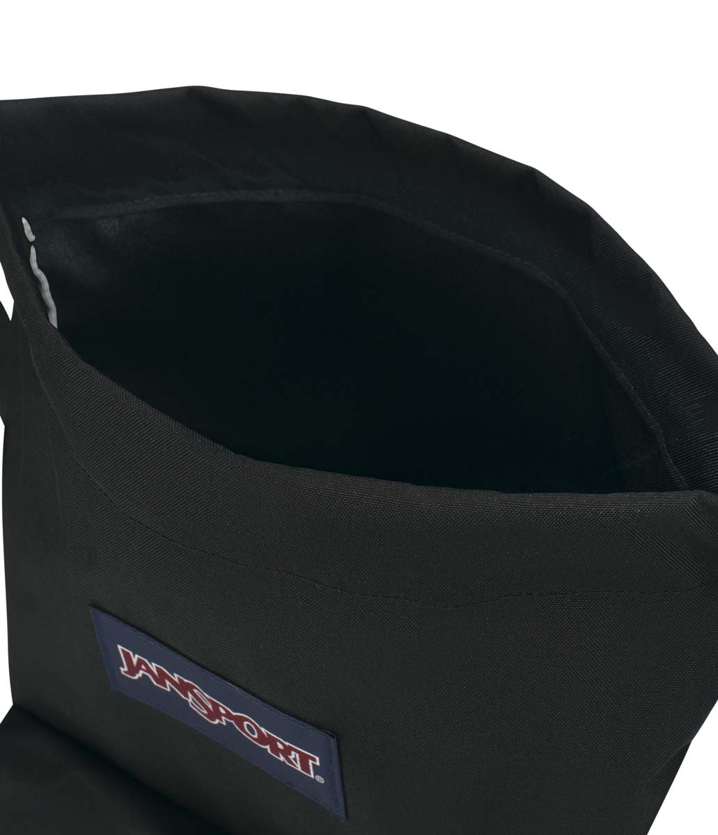 jansport-drawsack-turnbeutel-schwarz-kordelzug-reissverschluss image 6