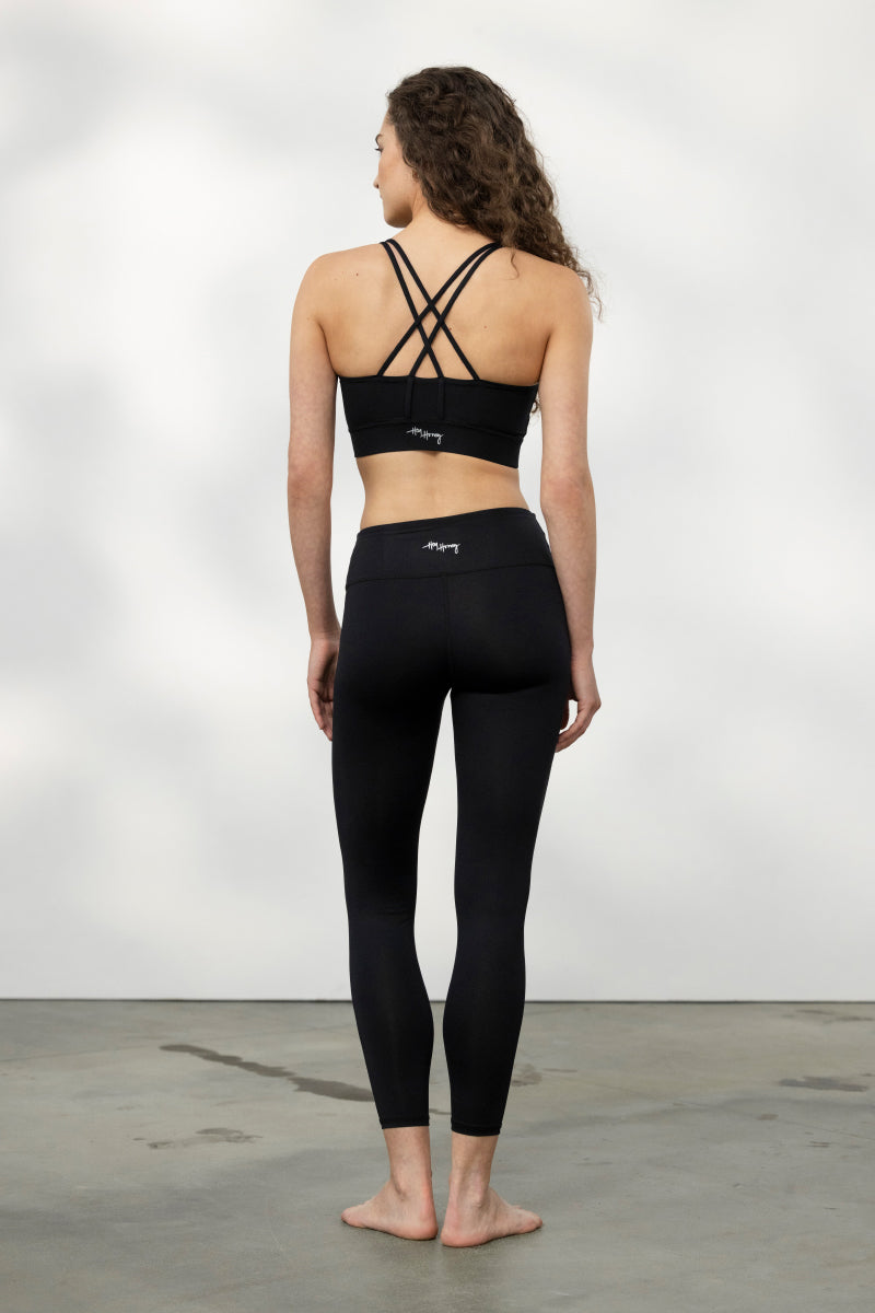 hey-honey-classic-cropped-leggings-schwarz-high-waist-blickdicht image 5