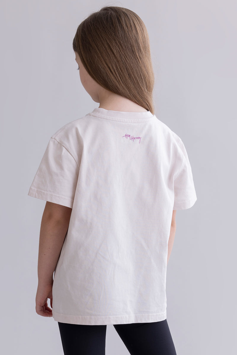 hey-honey-classic-kids-t-shirt-peace-off-white-baumwolle image 5