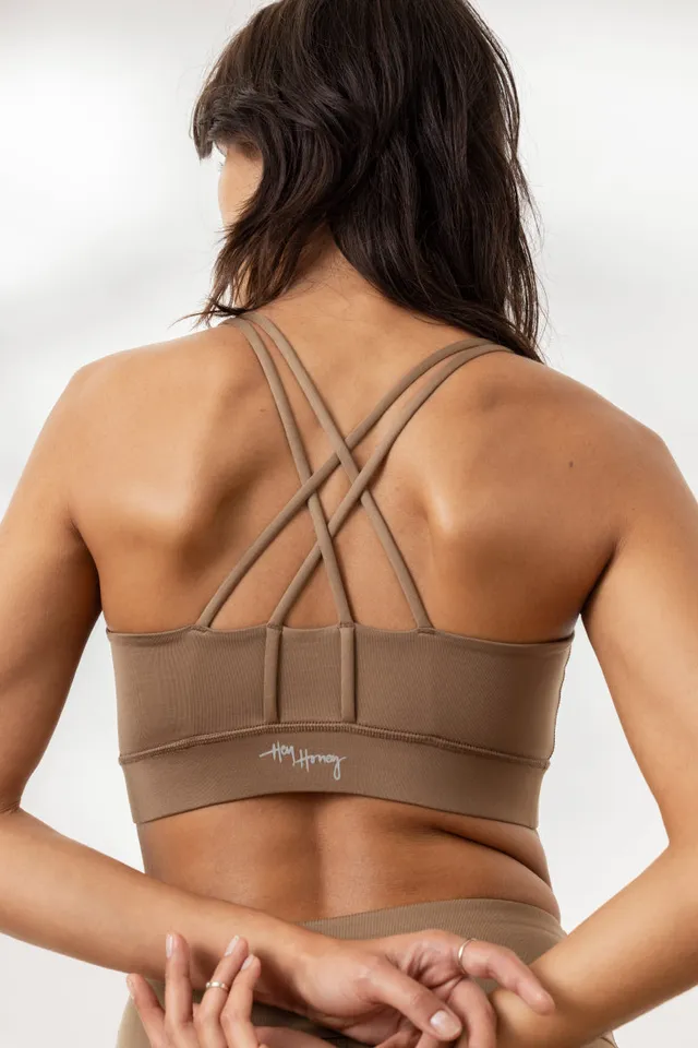 hey-honey-classic-criss-cross-bra-caribou-sport-bh image 1