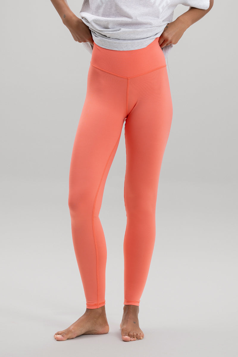 hey-honey-classic-leggings-peach-high-waist-uni image 5