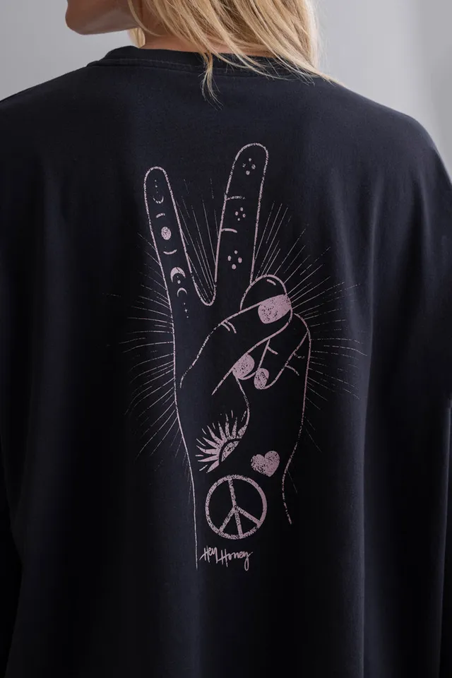 hey-honey-classic-oversized-longsleeve-black-washed image 1