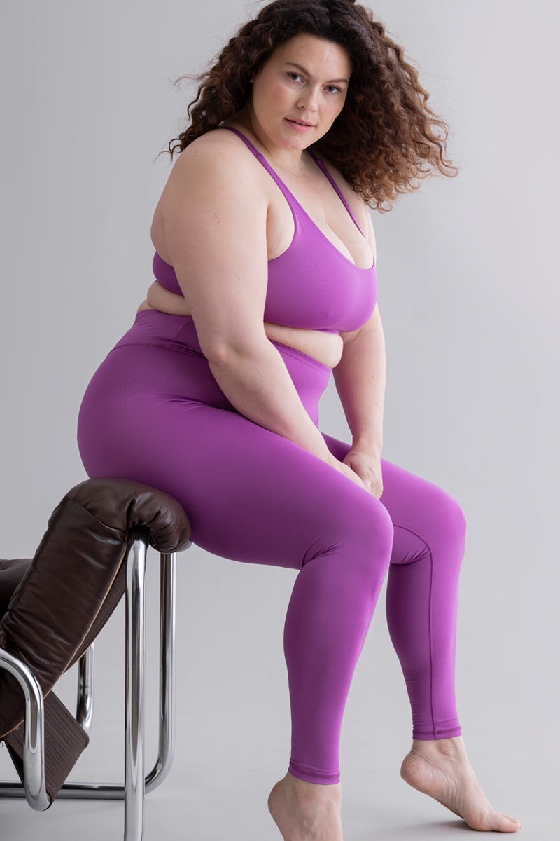hey-honey-classic-leggings-sportleggings-striking-purple image 8