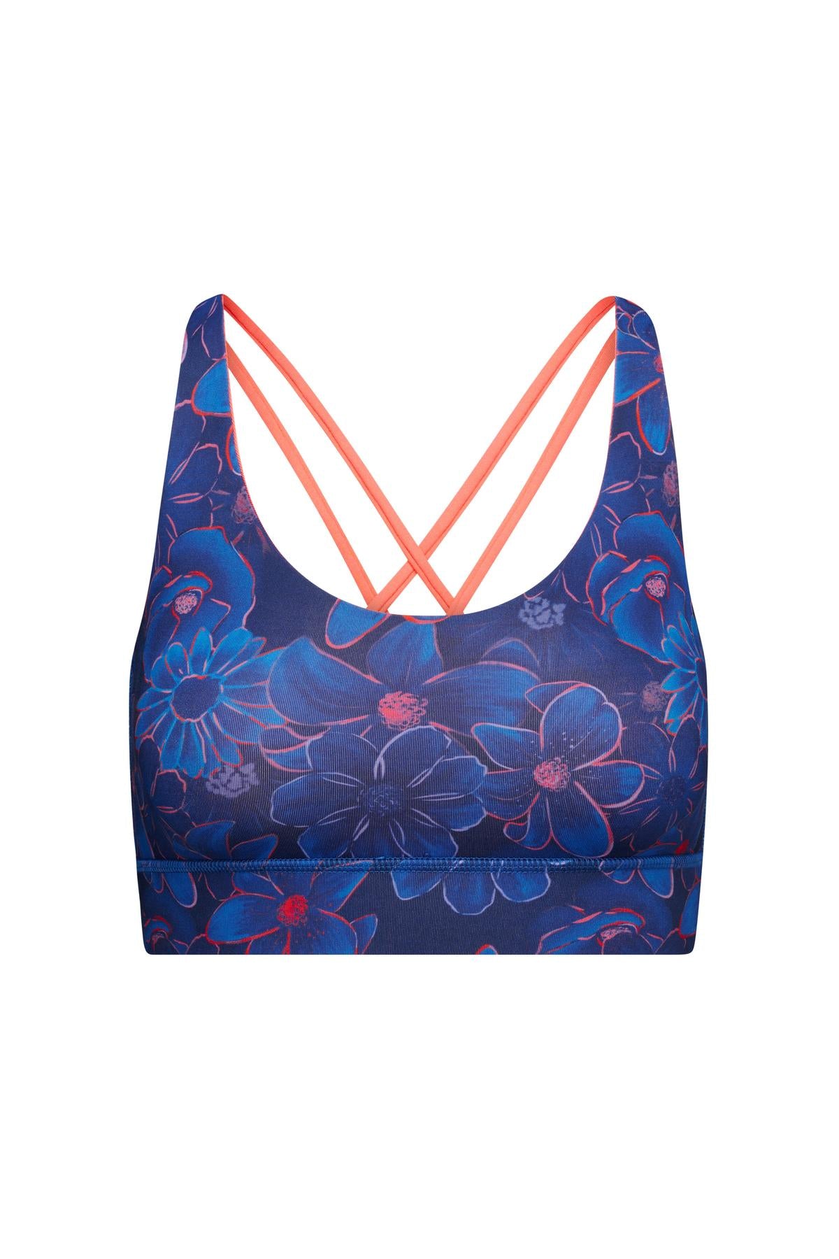 hey-honey-classic-criss-cross-bra-flower-daze-sport-bh image 6