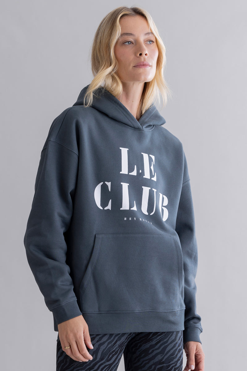 hey-honey-classic-hoodie-teal-le-club-kapuzenpulli-baumwolle image 5