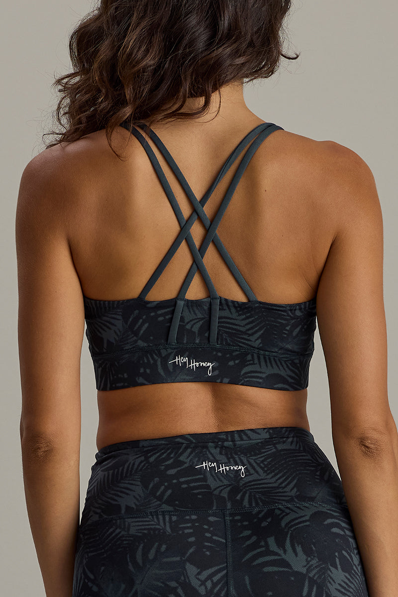 hey-honey-classic-criss-cross-bra-palm-teal-sport-bh-gr-n image 6