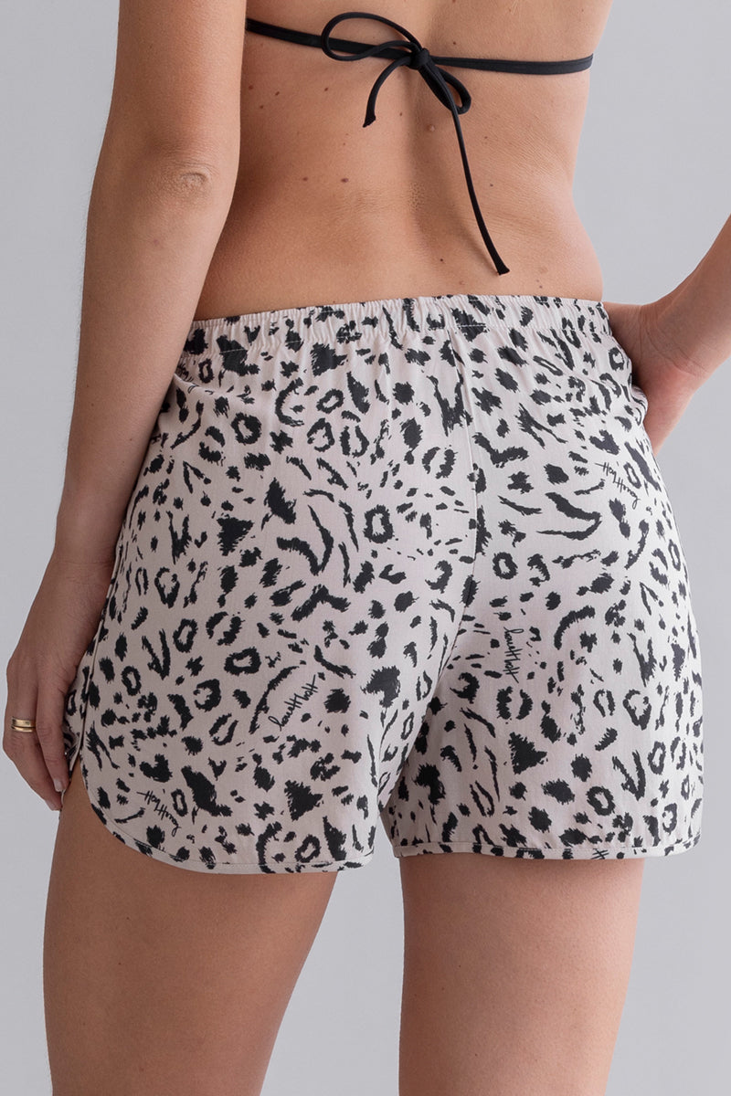 hey-honey-classic-summer-shorts-mono-leo-oatmeal-viskose image 5