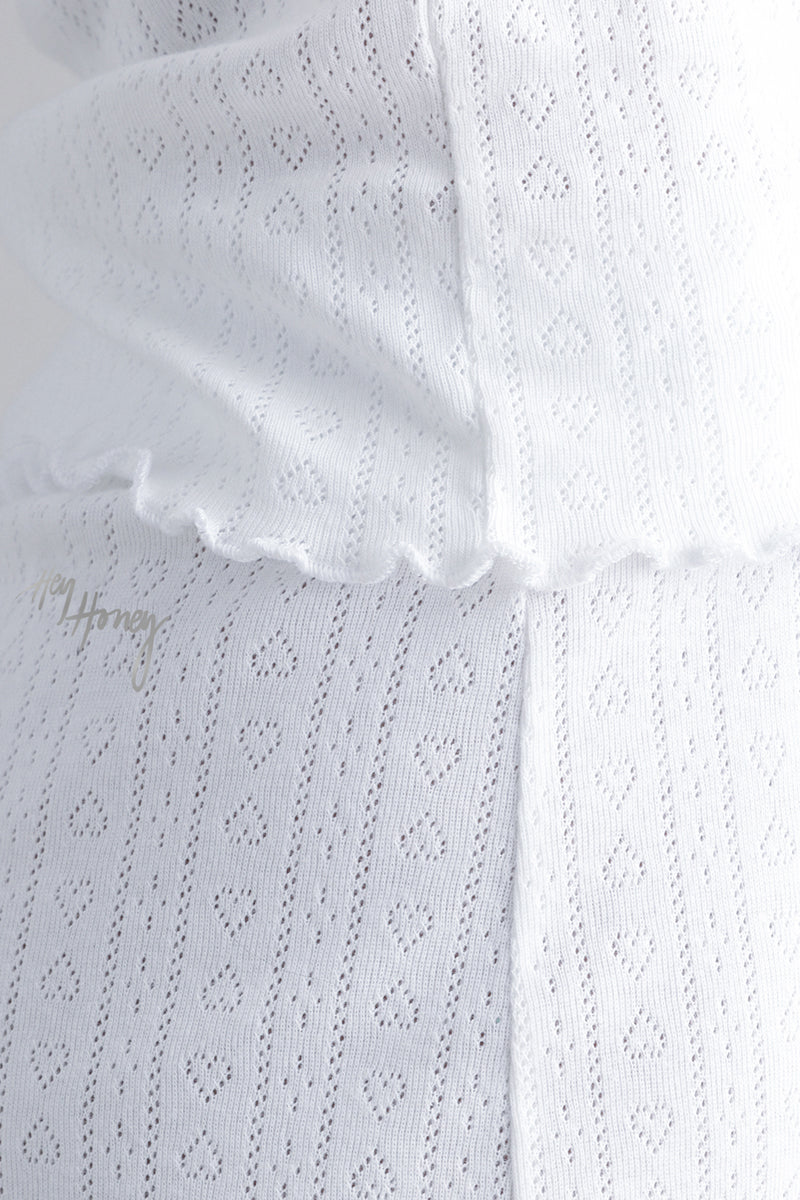 hey-honey-classic-pointelle-white-t-shirt-wei-baumwolle image 2