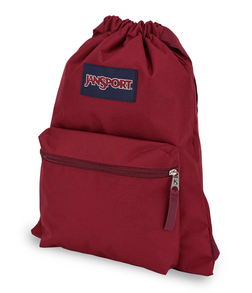 jansport-drawsack-rucksack-rot-mit-kordelzug image 5