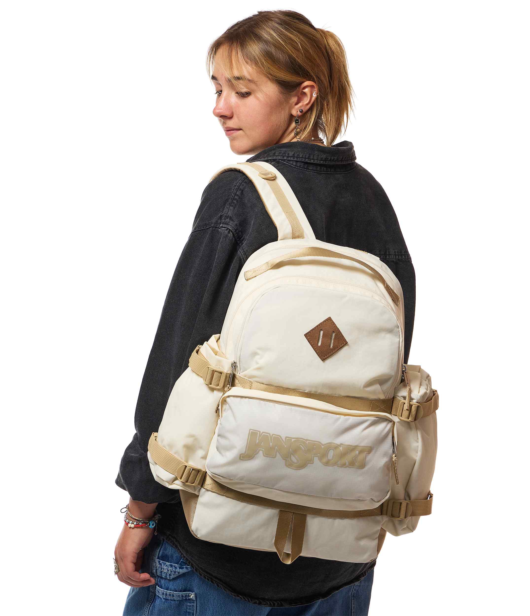 jansport-seattle-pack-rucksack-moon-flower-retro image 2