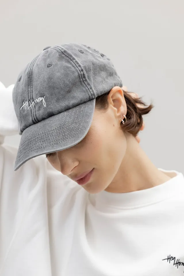 hey-honey-classic-vintage-black-cap-baseballkappe-schwarz image 1