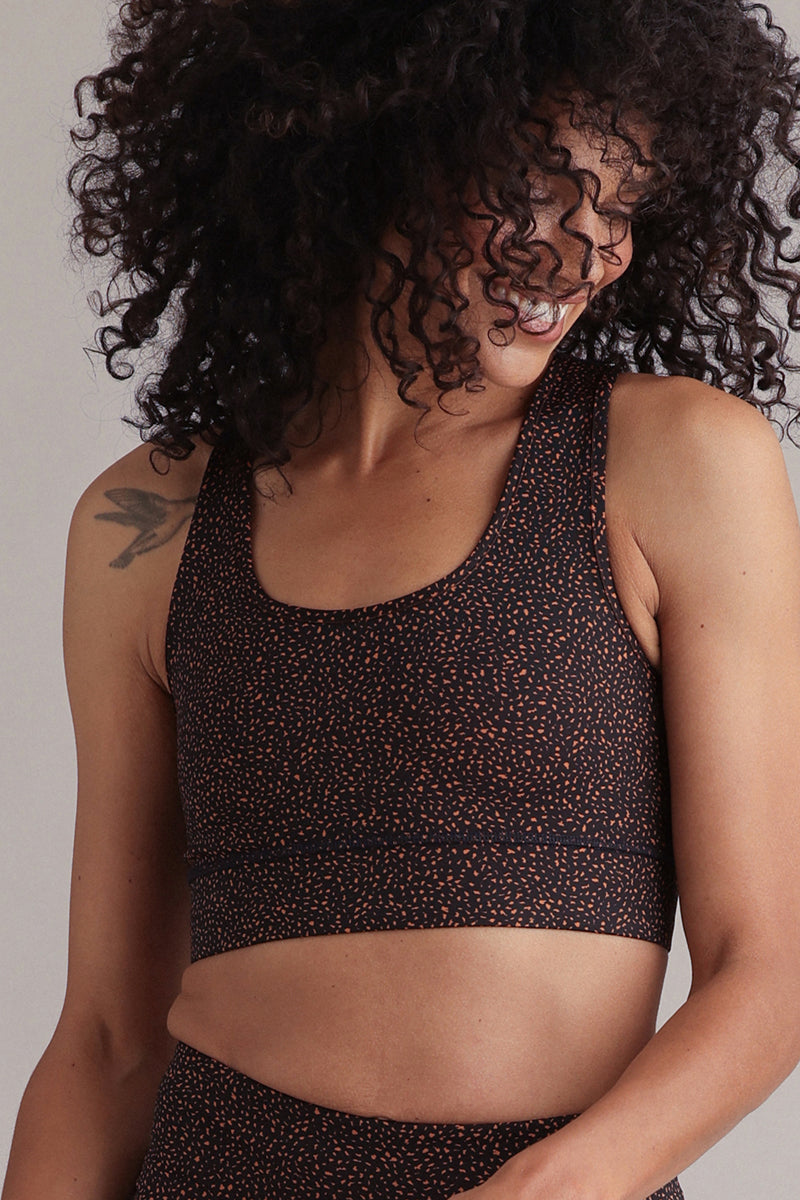 hey-honey-classic-racerback-bra-minimal-pumpkin-orange image 5