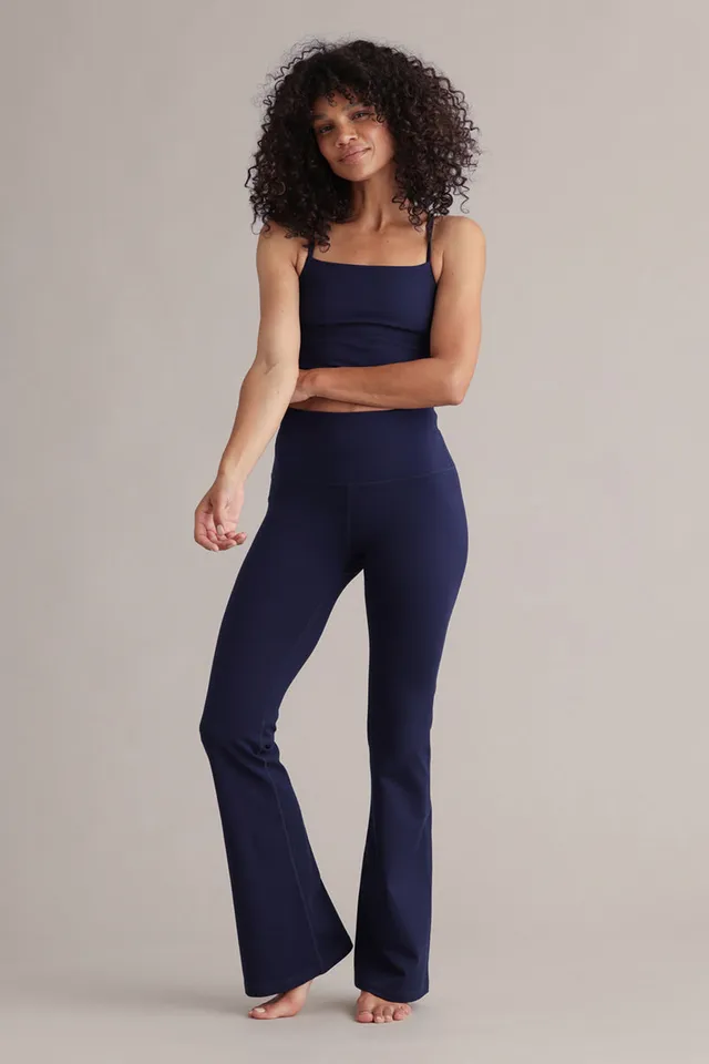 hey-honey-always-dressed-flared-leggings-baritone-blue image 1