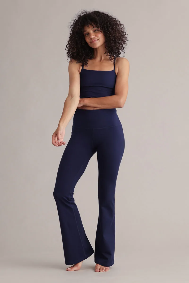 hey-honey-always-dressed-flared-leggings-baritone-blue image 1