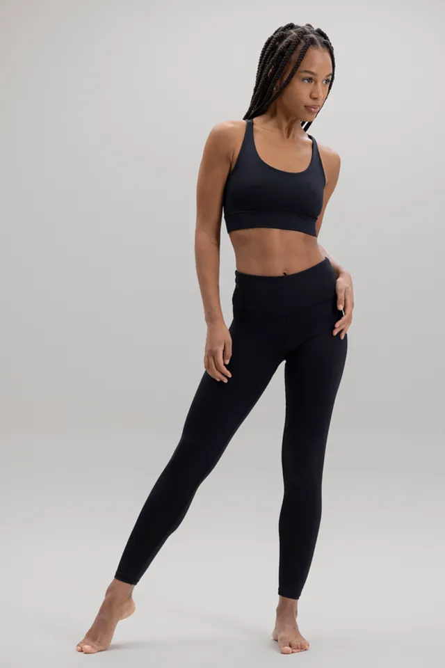 hey-honey-classic-cropped-leggings-schwarz-high-waist-blickdicht image 1