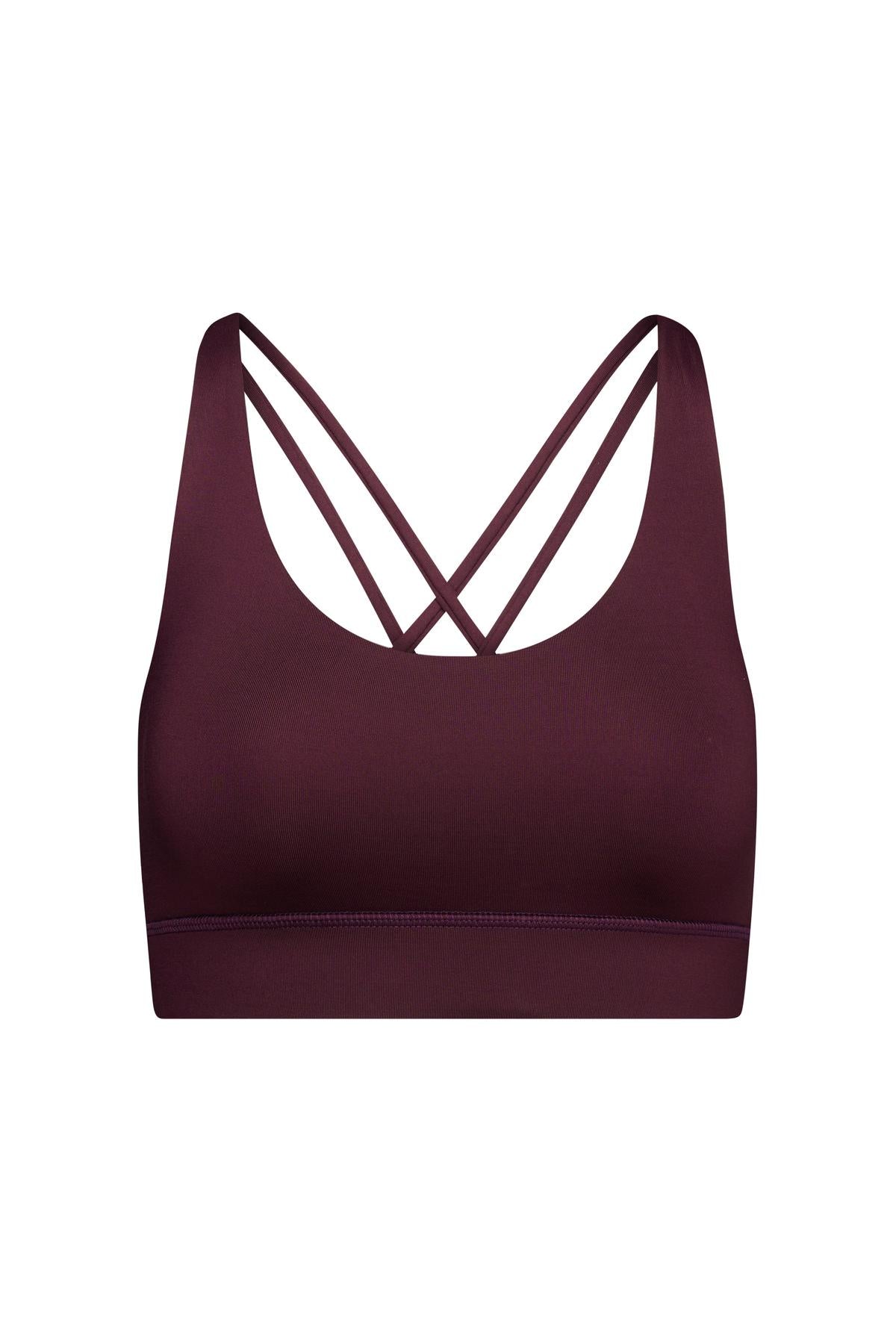 hey-honey-classic-criss-cross-bra-sport-bh-wine-kompressiv image 6