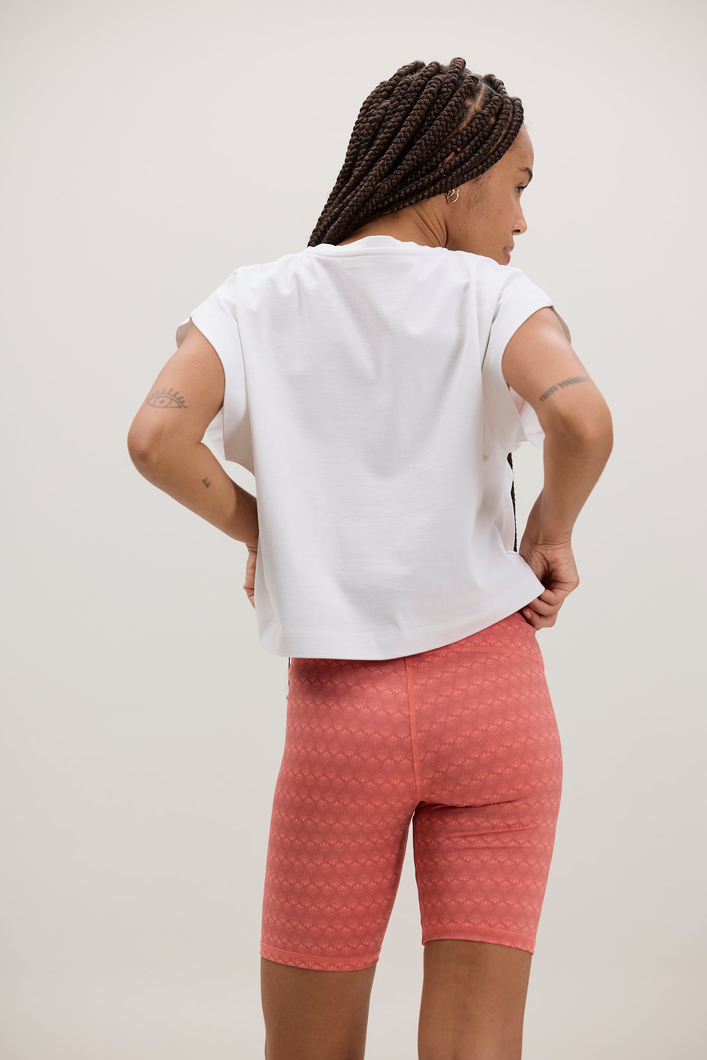 hey-honey-classic-biker-sun-salutation-print-high-waist image 4