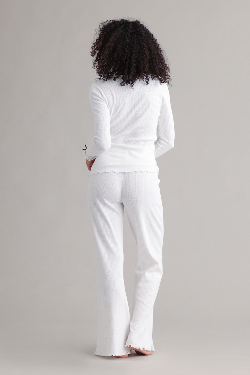 hey-honey-classic-longsleeve-pointelle-shirt-wei-baumwolle image 5