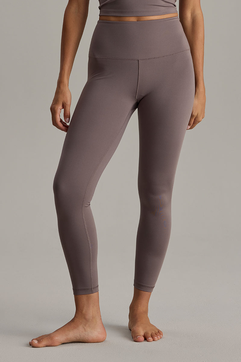hey-honey-cotton-touch-leggings-cropped-taupe-high-waist-2 image 5