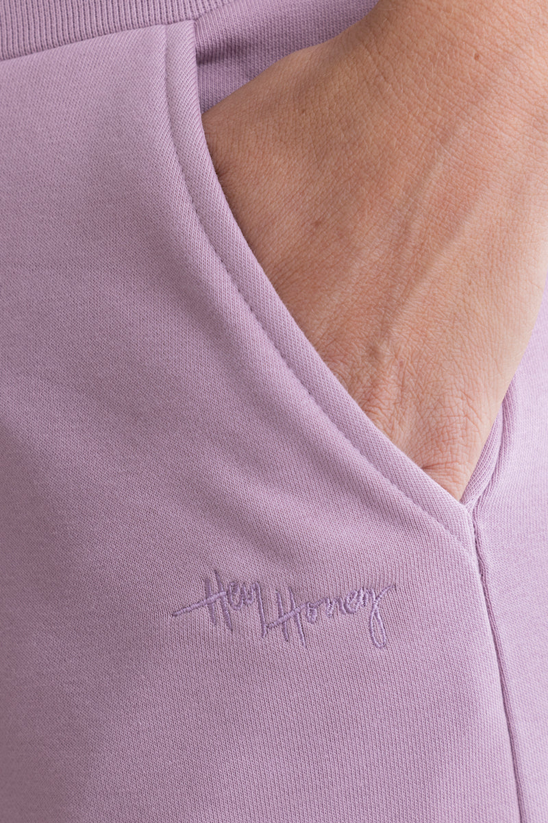 hey-honey-classic-cuff-sweat-pants-mauve-jogginghose image 2