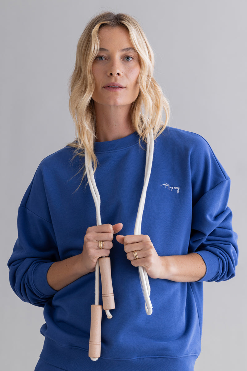 hey-honey-classic-sweater-royal-blue-baumwoll-pullover image 4