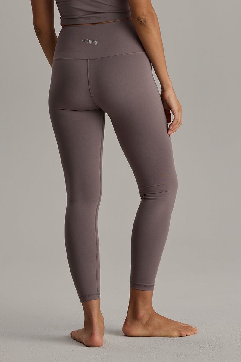 hey-honey-cotton-touch-leggings-cropped-taupe-high-waist-2 image 3