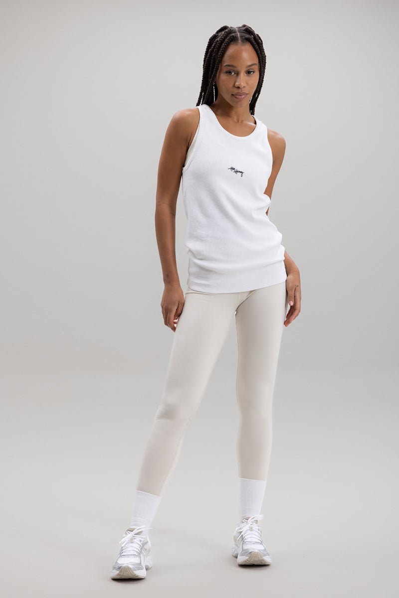 hey-honey-classic-rib-tank-top-wei-baumwolle-damen image 8