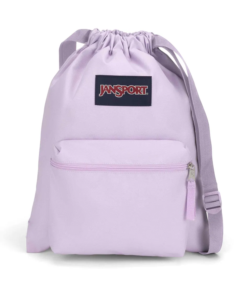jansport-drawsack-rucksack-pastel-lilac-kordelzug image 1