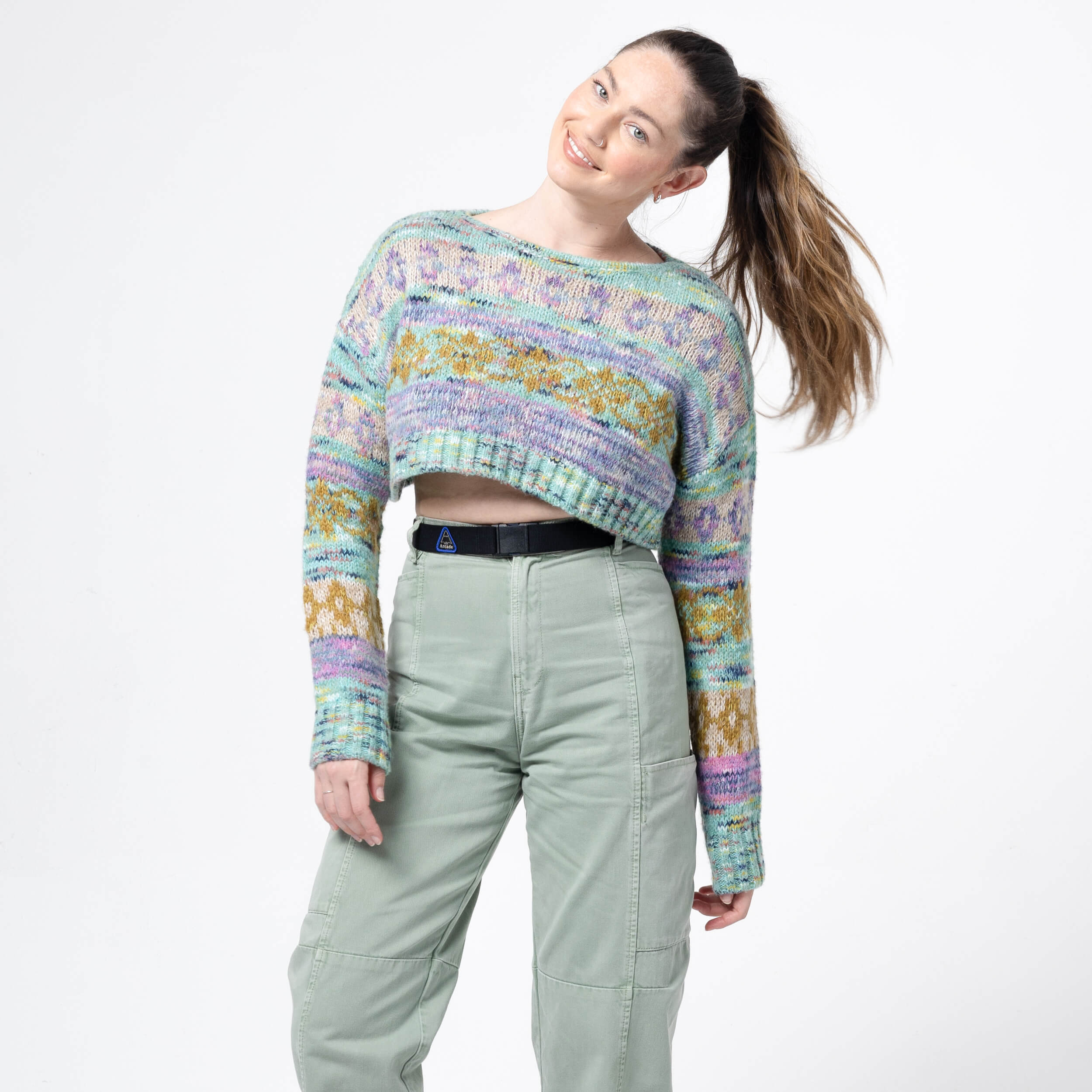 arcade-adventure-treeple-slim-stretchg-rtel-black-white-elastisch image 6