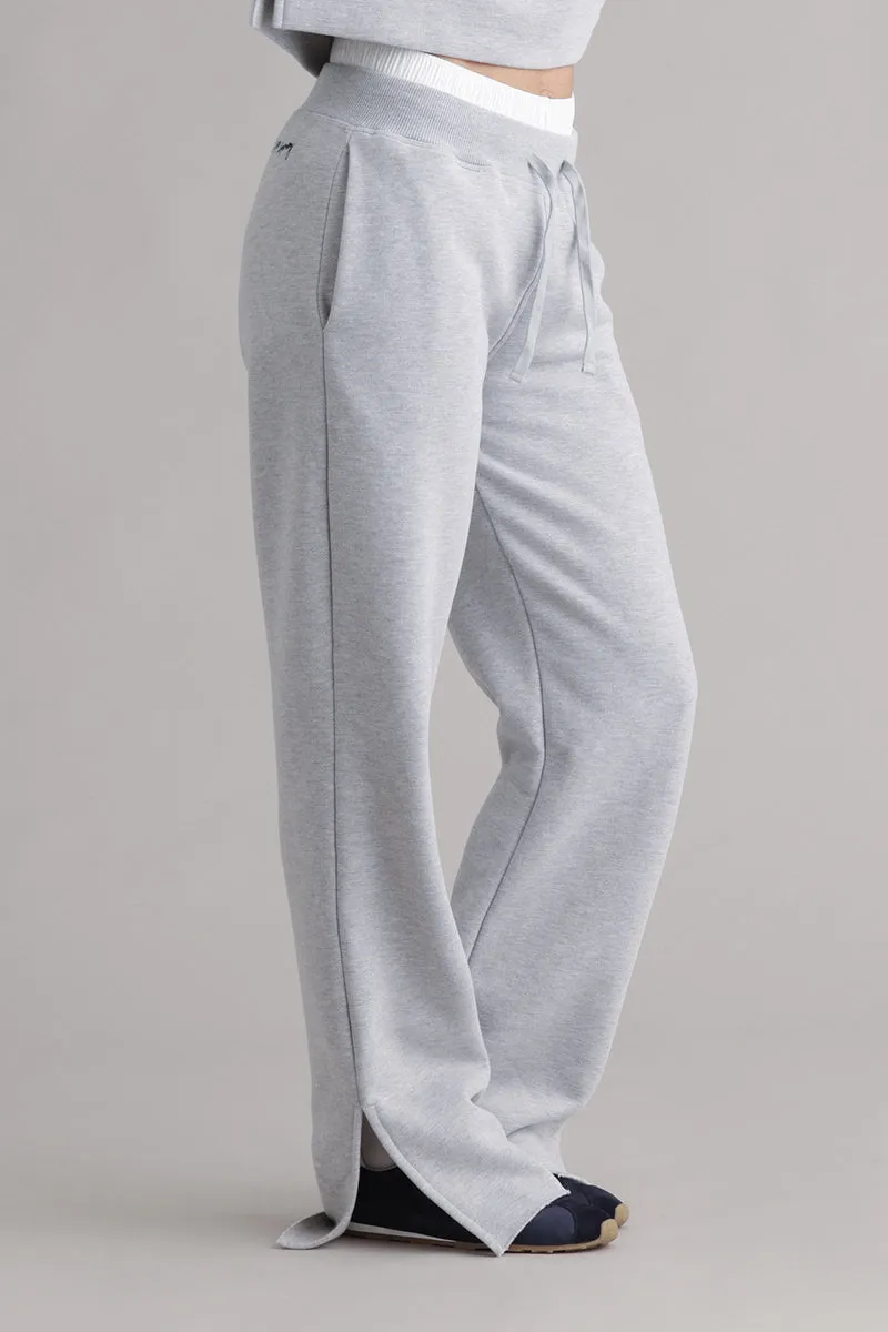 hey-honey-classic-cozy-sweat-pants-grey-melange-baumwolle image 1