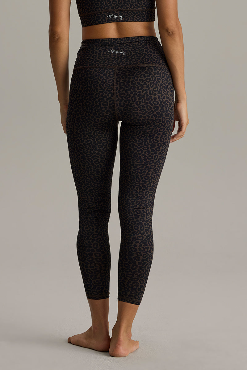 hey-honey-classic-leggings-cropped-leo-dark-brown-leo image 3