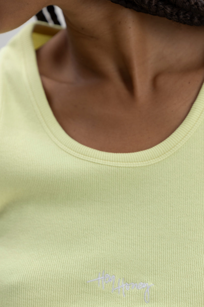 hey-honey-classic-rib-tank-lemon-gelb-baumwoll-top-damen image 3