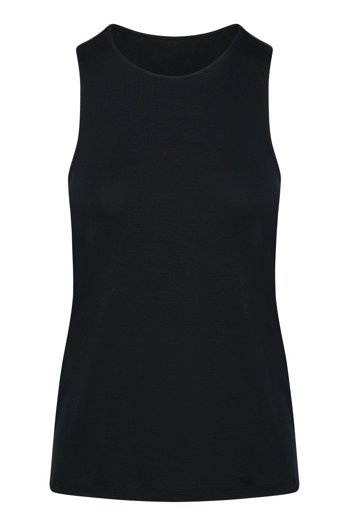 hey-honey-classic-active-tank-top-black-yoga-top-schwarz image 7