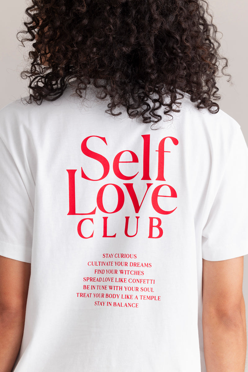 hey-honey-classic-t-shirt-self-love-white-oversize-baumwolle image 1