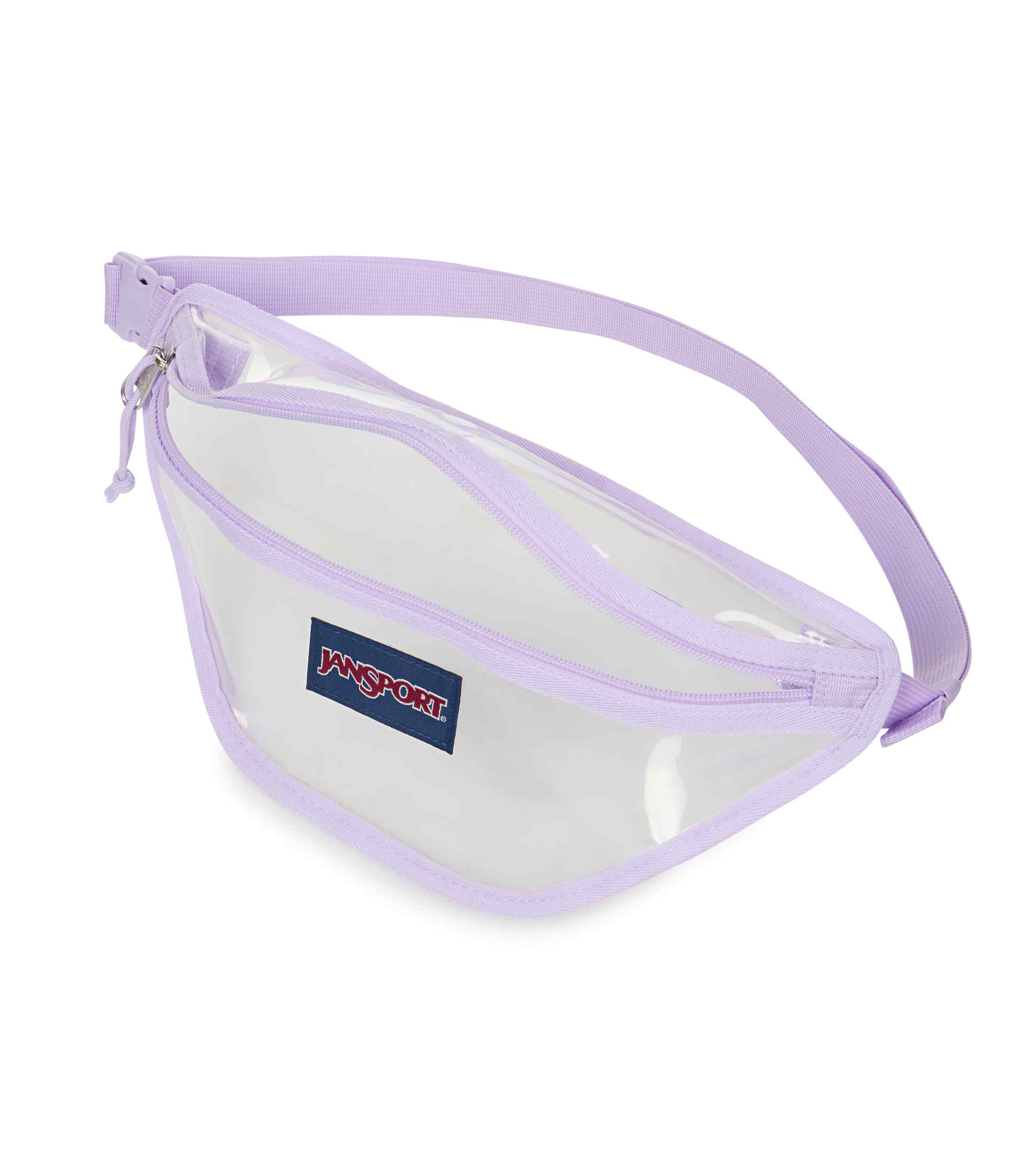 jansport-clear-waistpack-bauchtasche-pastel-lilac-transparent image 4