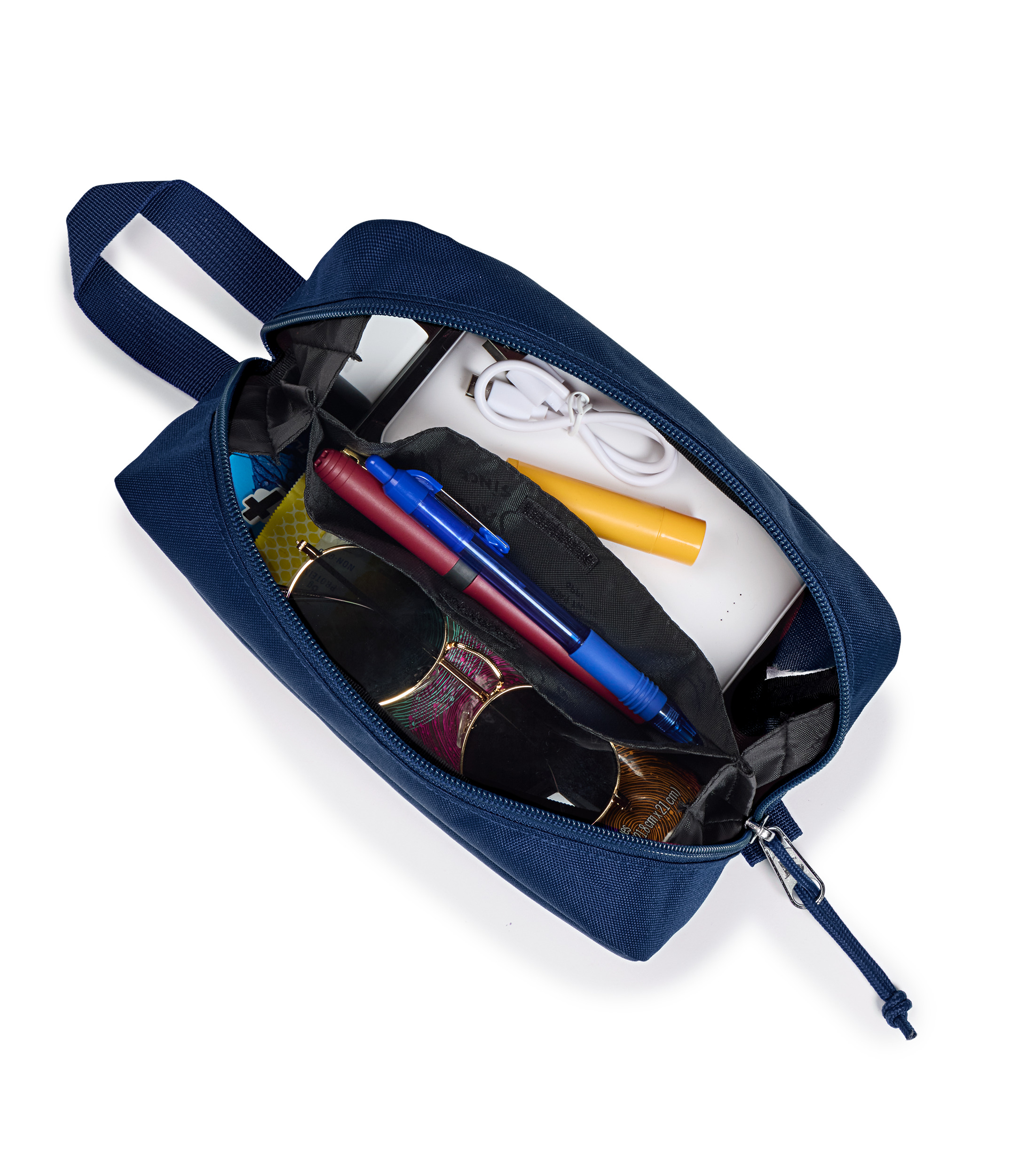 jansport-perfect-pouch-t-schchen-navy-mit-3-f-chern image 3