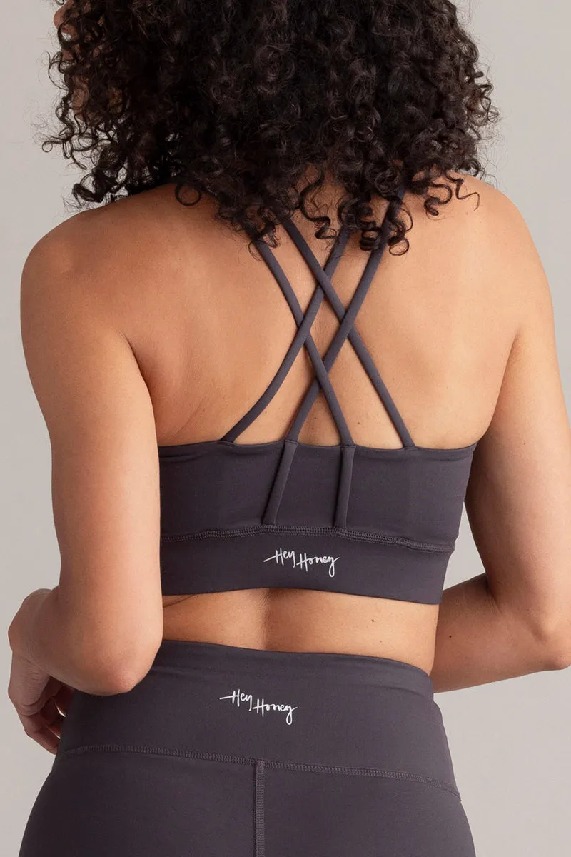 hey-honey-classic-criss-cross-bra-grey-sport-bh-grau image 1