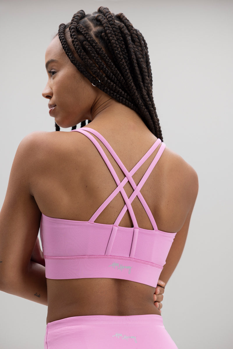 hey-honey-classic-criss-cross-bra-rosewood-sport-bh image 1