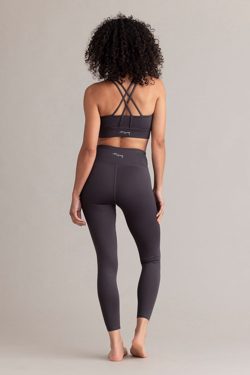 hey-honey-classic-cropped-leggings-grey-high-waist image 2