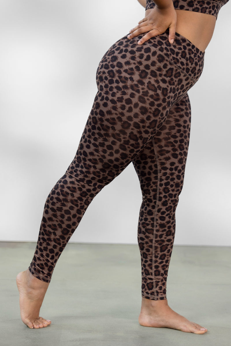 hey-honey-classic-leggings-leo-cocoa-sportleggings-high-waist image 3