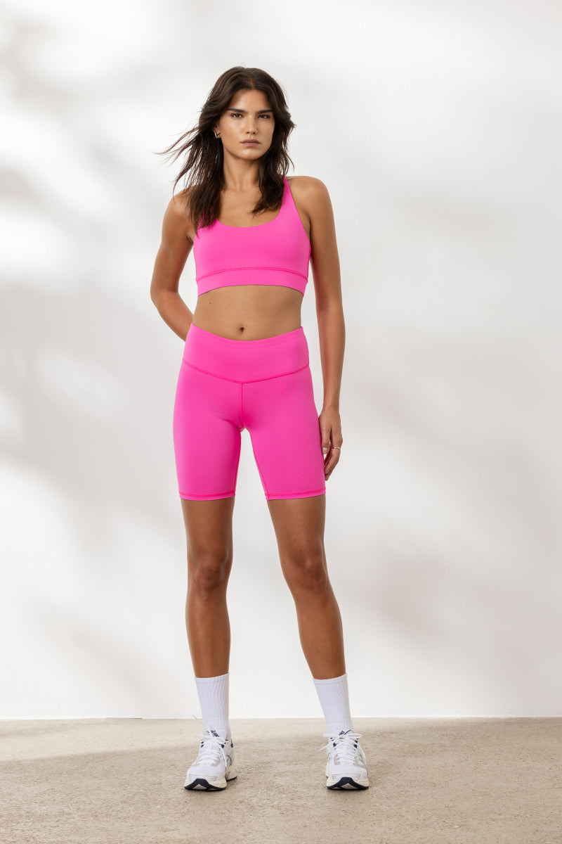 hey-honey-classic-criss-cross-bra-neon-pink-sport-bh image 3