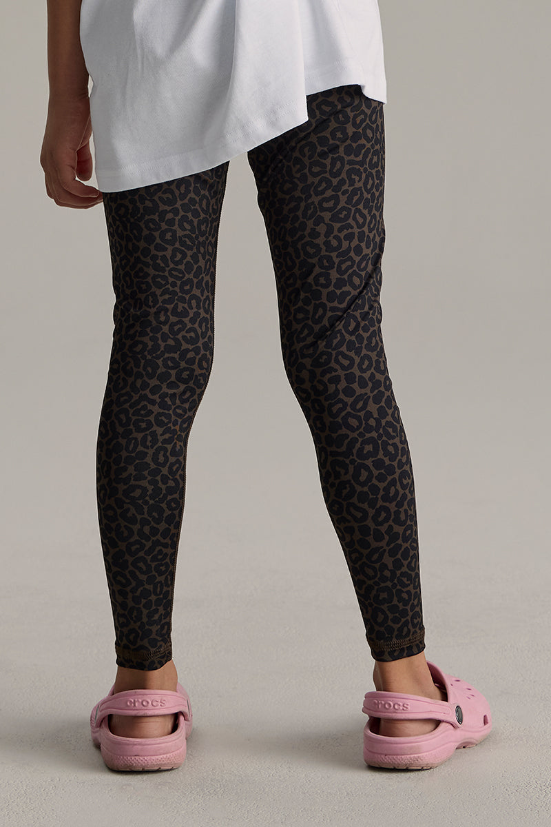 hey-honey-classic-kids-leggings-leo-dark-brown-high-waist image 3