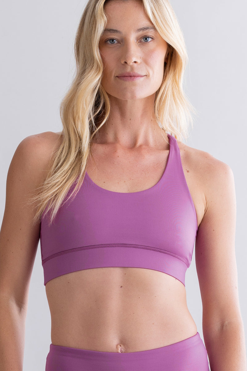 hey-honey-classic-criss-cross-bra-striking-purple-sport-bh image 2