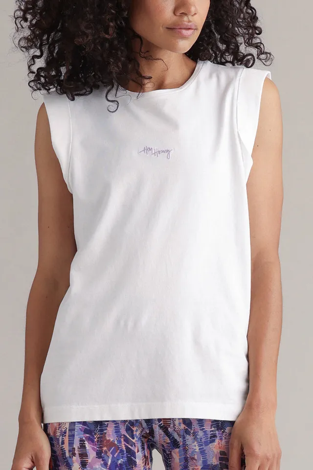 hey-honey-classic-muscle-tank-white-top-wei-oversized image 1