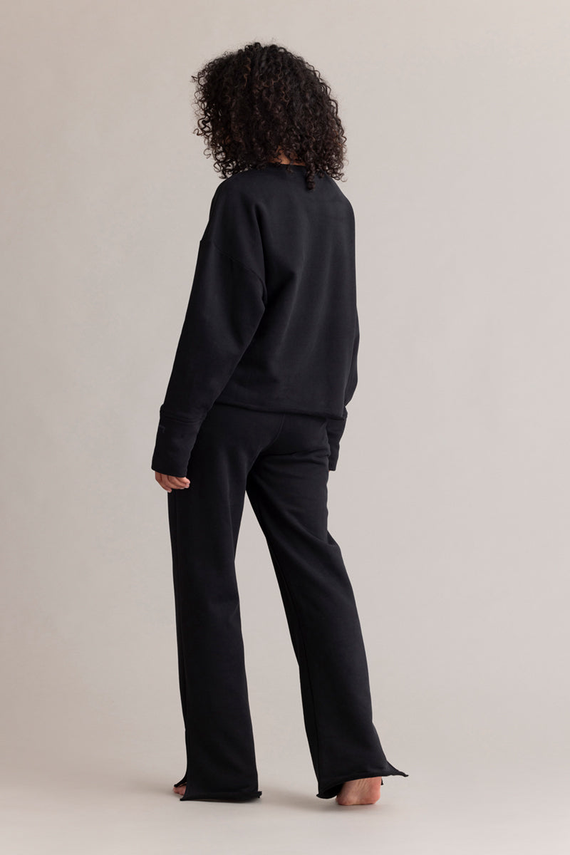 hey-honey-classic-cozy-sweatshirt-schwarz-baumwolle image 4