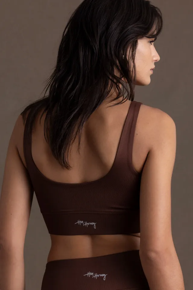hey-honey-classic-bustier-chocolate-sport-bh-braun-kompression image 1
