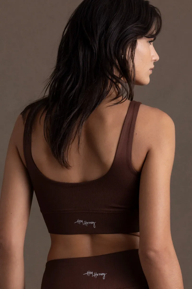 hey-honey-classic-bustier-chocolate-sport-bh-braun-kompression image 1