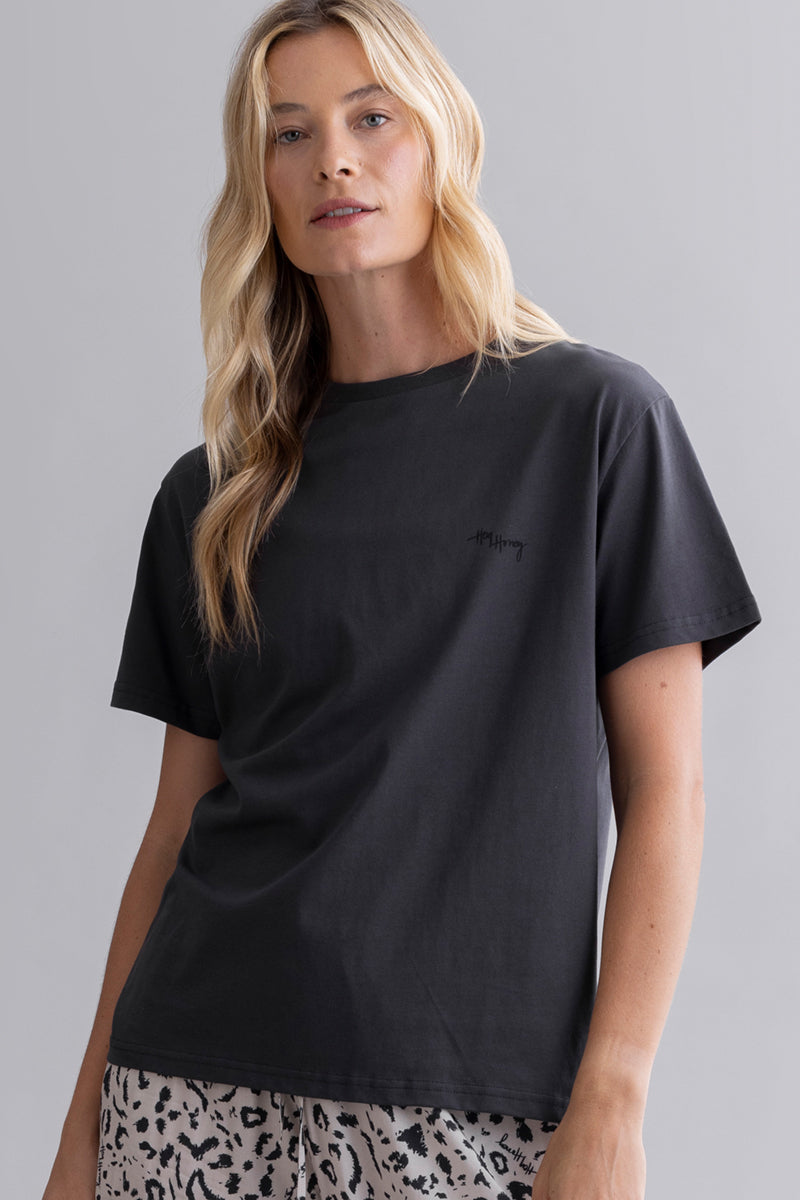 hey-honey-classic-t-shirt-kind-dark-grey-mit-print image 6